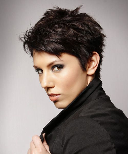 Edgy Spiky Above Ear Pixie — Short Haircuts