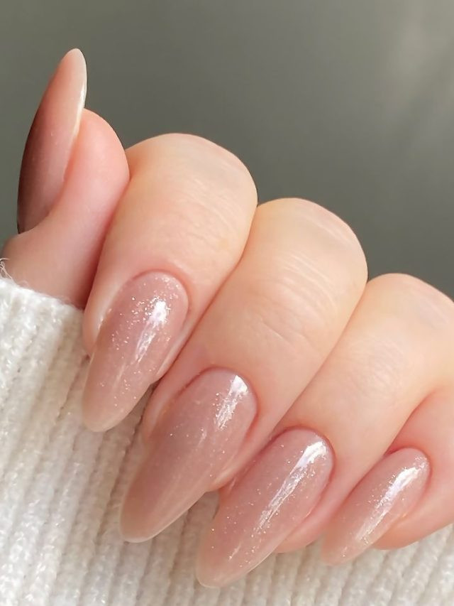 Glossy With Fine Shimmer Visual Idea — Nail Extensions