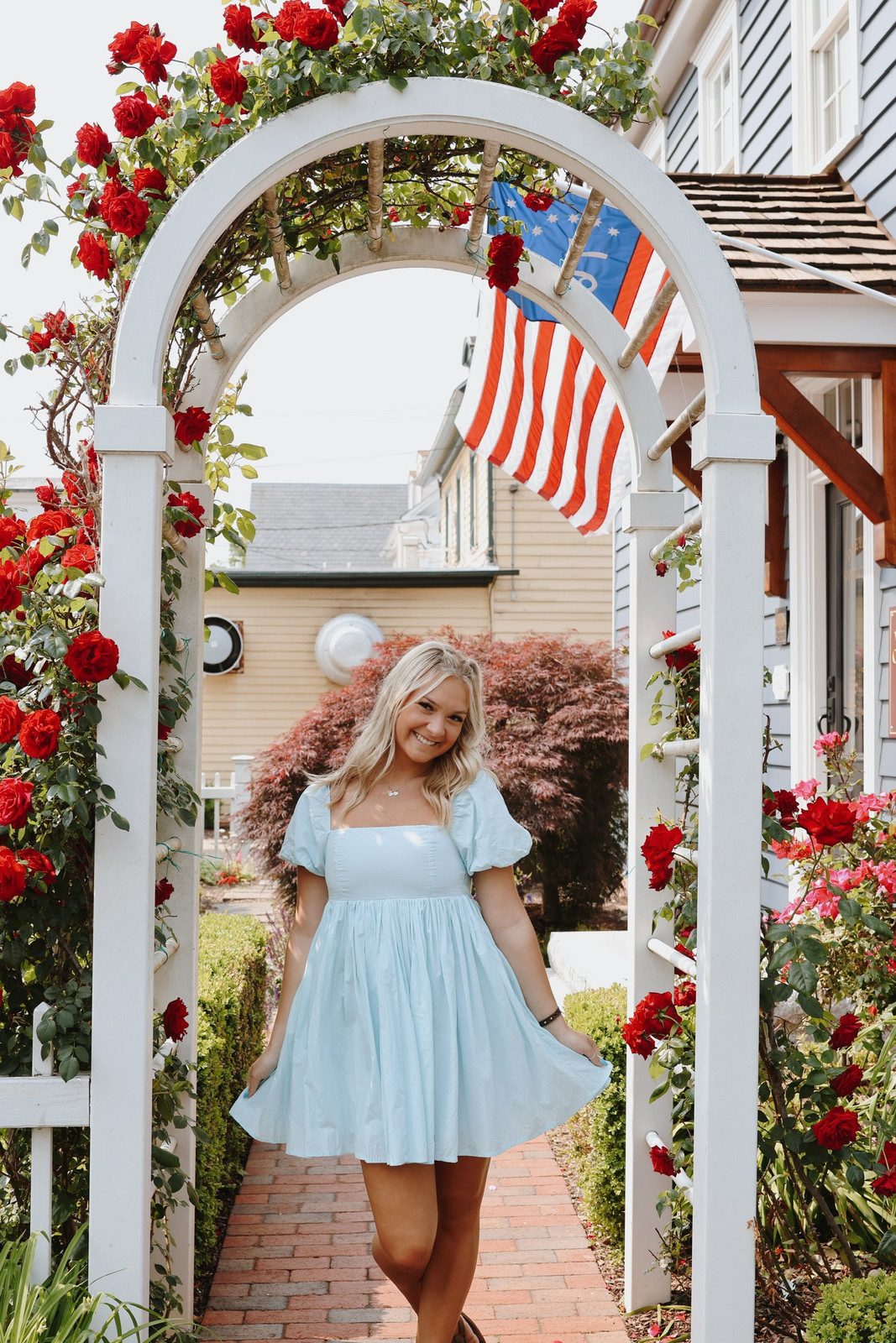 Rather Be Babydoll Dress Sky – Giana Rose Couture