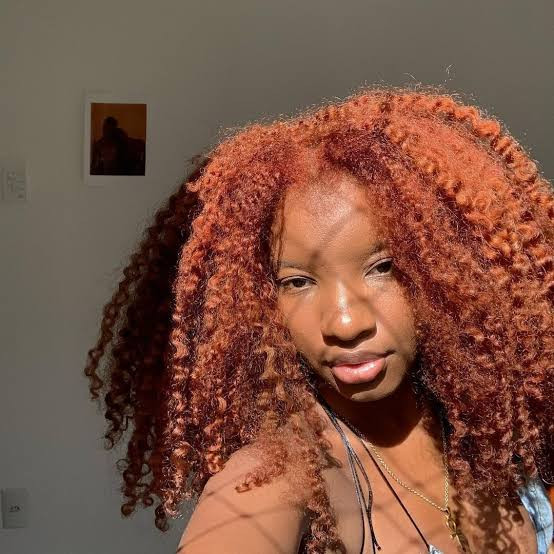 Vibrant Copper Curly Air-Dried Vibrant Copper Curly Air-Dried — Copper Hair on Black Women