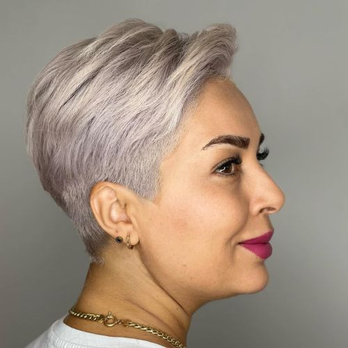Light Ash Blonde With Violet Undertones Visual Idea Light Ash Blonde With Violet Undertones Visual Idea — Short Gray Haircuts