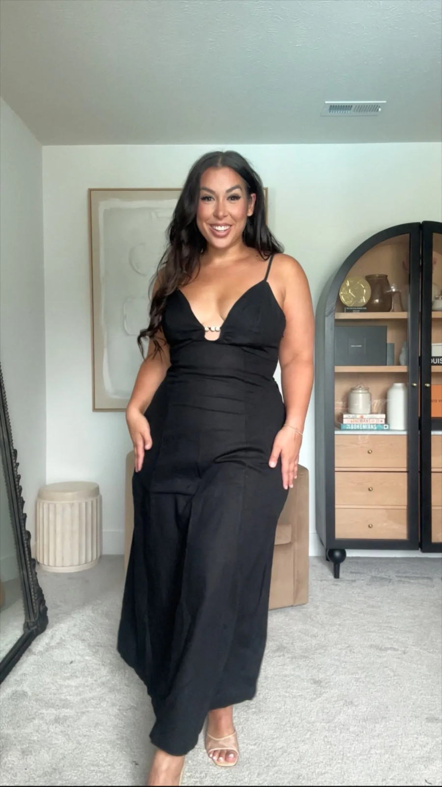 Evening Comfort: Abercrombie Black Wide-Leg Jumpsuit — Abercrombie Outfits