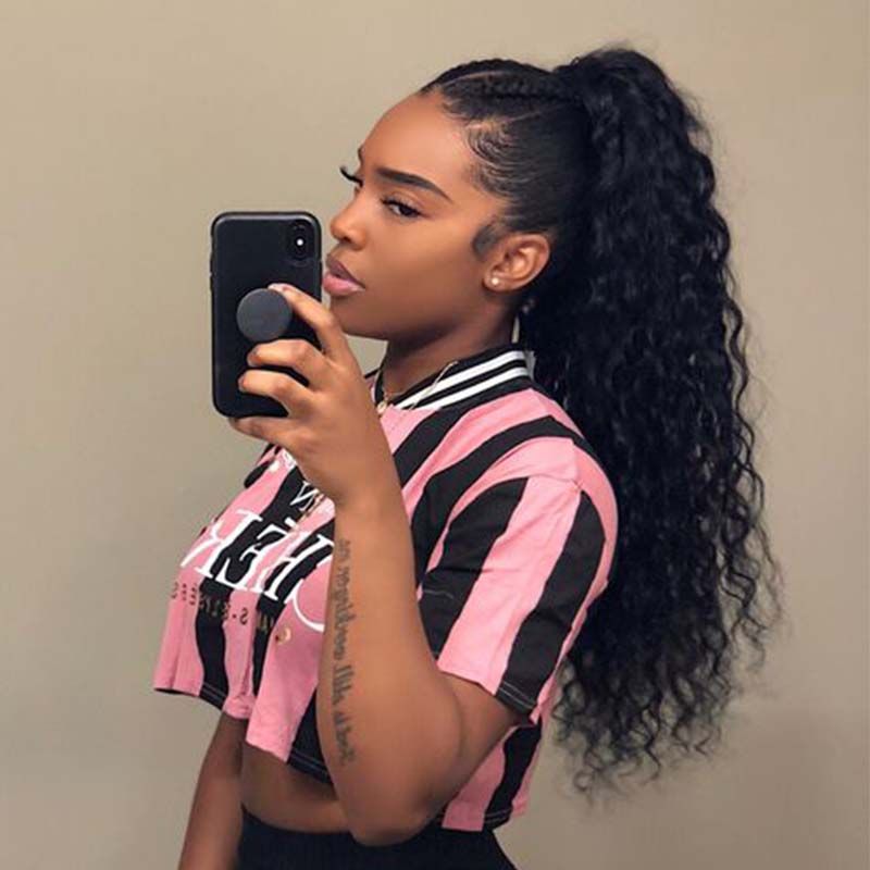High Ponytail Natural Wave — Natural Hair Ponytail