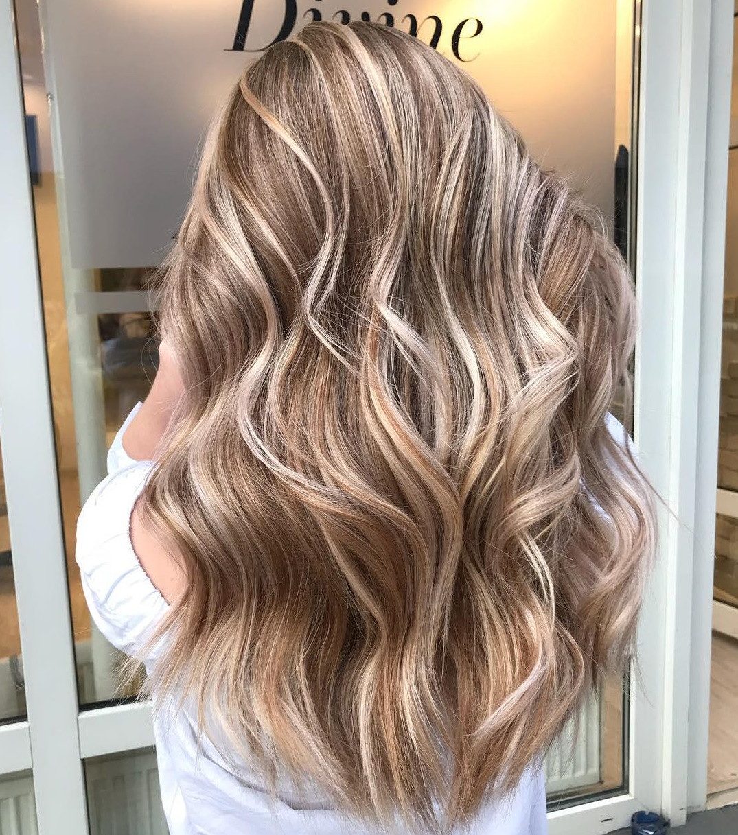 Light Brown Base with Contrasting Blonde Highlights Light Brown Base with Contrasting Blonde Highlights — Light Brown Highlights