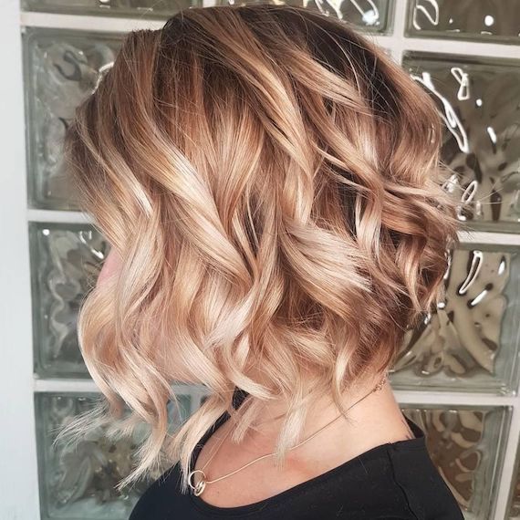 Wavy Visual Idea Wavy Visual Idea — Balayage Short Hair