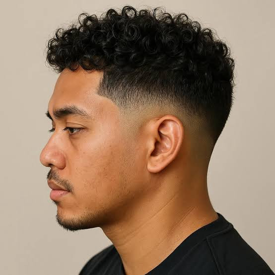 Modern Taper Fade With Natural Texture — Taper Fade Curly Hair