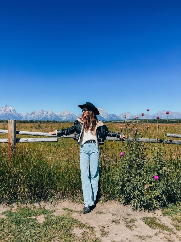 Faux Fur Lined Jacket with Cowboy Hat — Ranch Outfits