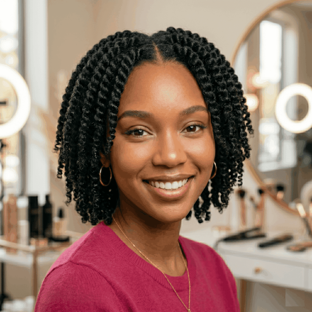 Coily Black Twists Bob — Natural Hairstyles