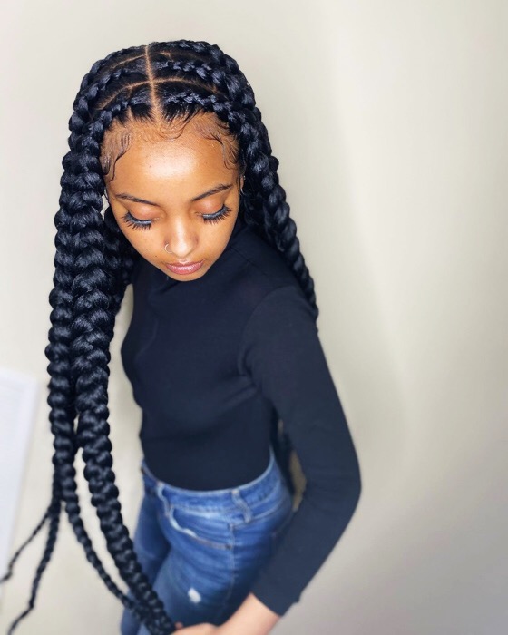 Dramatic Jumbo Box Braids Dramatic Jumbo Box Braids — Pop Smoke Braids