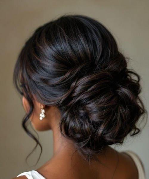 Low Soft Bun With Romantic Tendrils Low Soft Bun With Romantic Tendrils — Bun Hairstyles