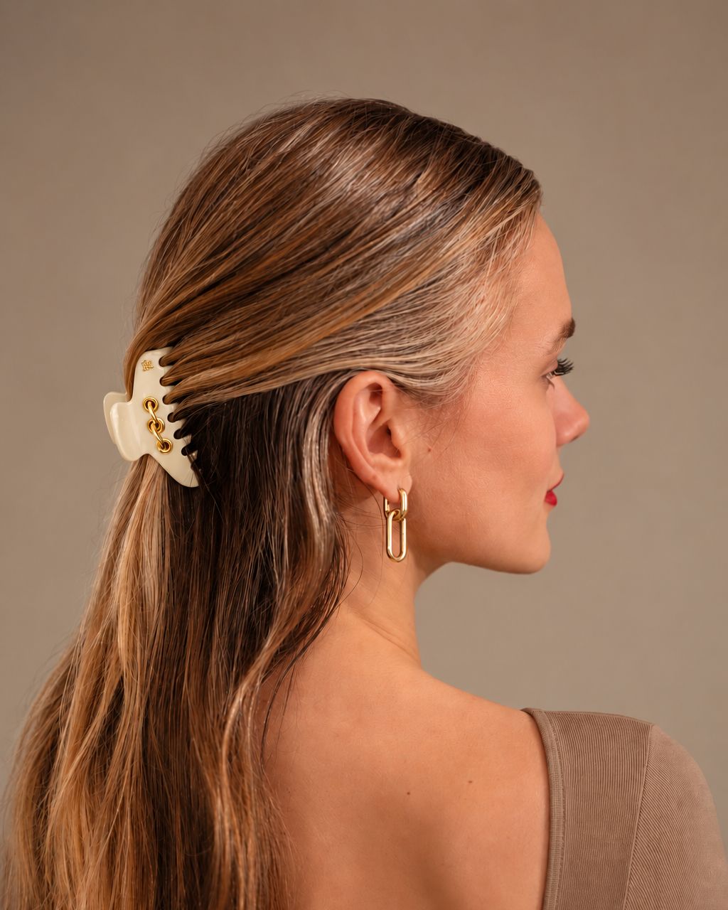 Half-Up with Decorative Clip — Mini Claw Clip Hairstyles