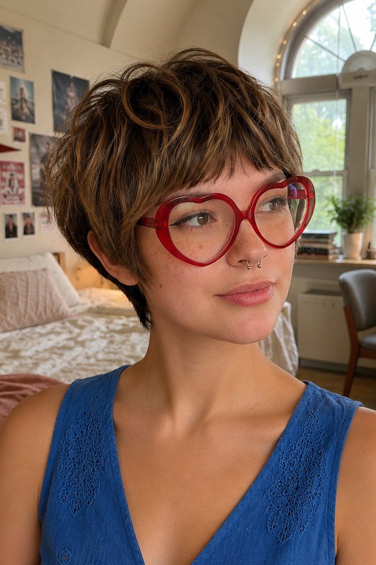 Visual Idea — Short Haircuts with Glasses