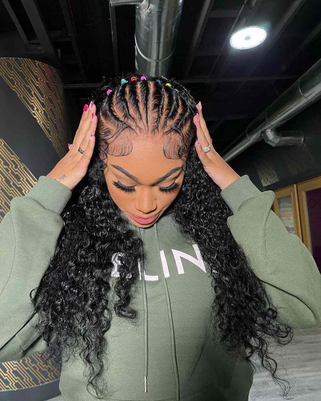 Defined Curls With Secured Top — Half Up Half Down Natural Hair