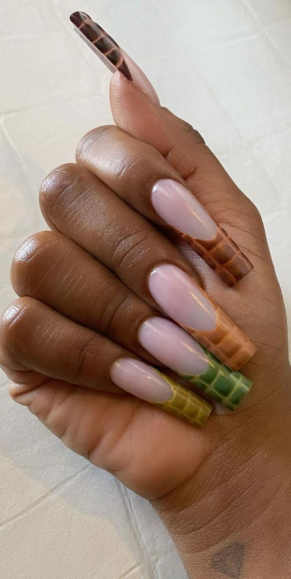 Fall Visual Idea Fall Visual Idea — Croc Nails