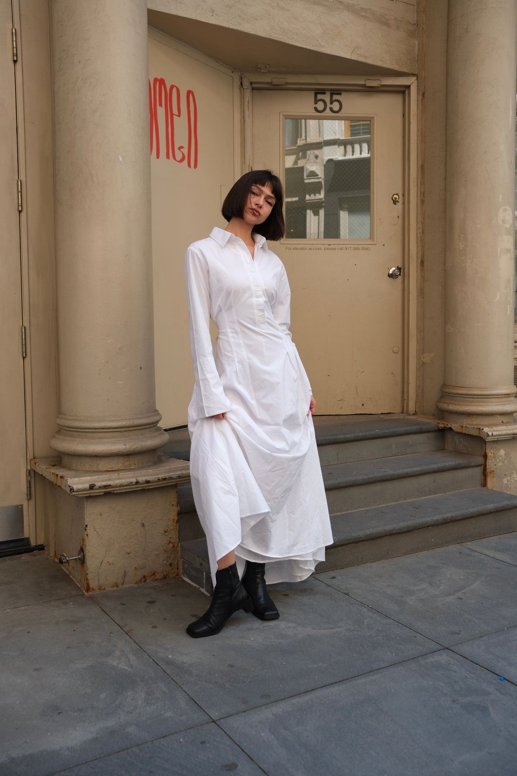 Collared Button-Up Maxi Dress for Casual Daywear — Modest Dresses
