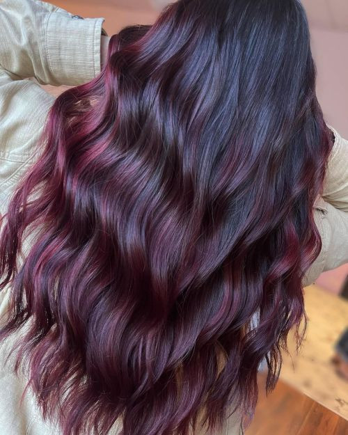 Visual Idea — Purple Black Hair