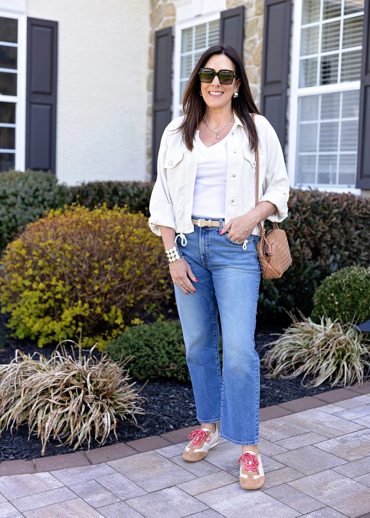 Leather Jacket Layering with Black Low-Tops Leather Jacket Layering with Black Low-Tops — Sneakers Outfits
