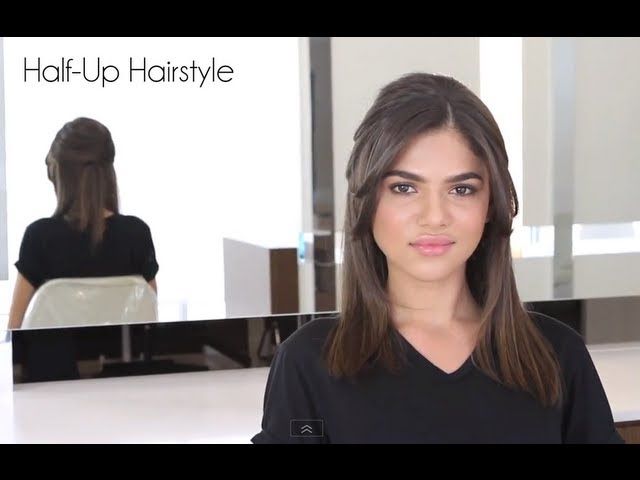 Medium Brown Layered Shoulder Medium Brown Layered Shoulder — Half Up Half Down Straight Hair