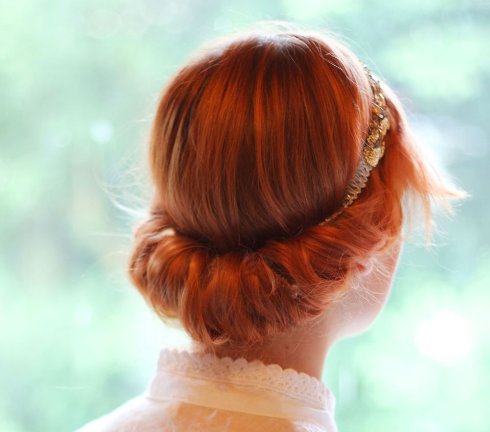 Red Visual Idea — Vintage Wedding Hairstyles