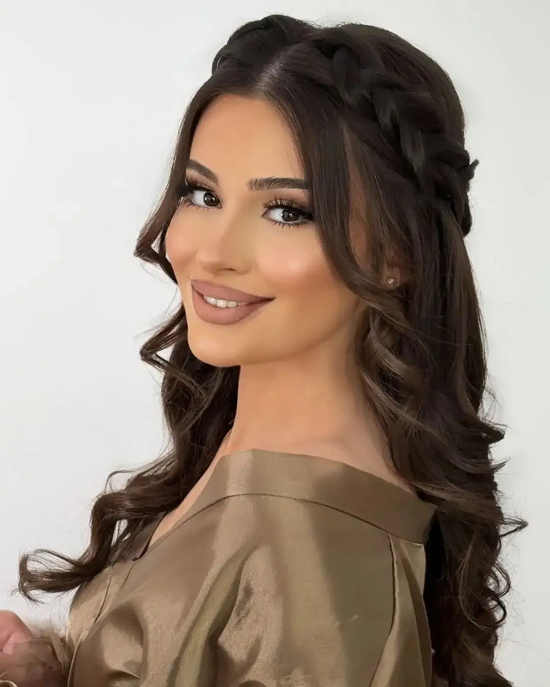 Half-Up with Braided Crown Half-Up with Braided Crown — Birthday Hairstyles