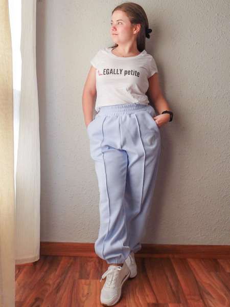 Loungewear Set with 'Legally Petite' Tee — Outfits for Short Women