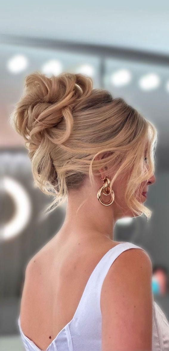 Elegant Ash Blonde Twisted Chignon Elegant Ash Blonde Twisted Chignon