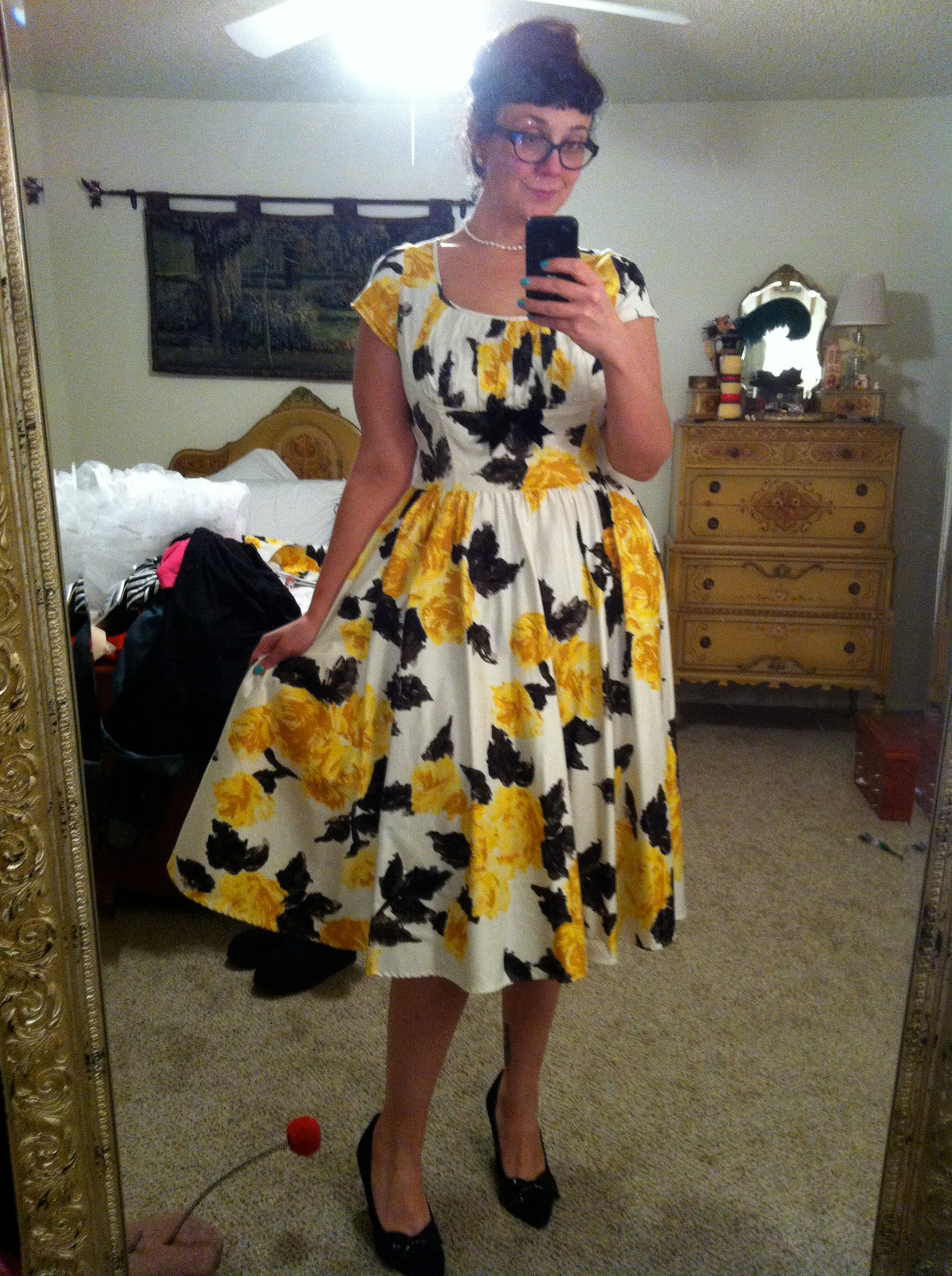 Charming Floral Fit-and-Flare Dress Charming Floral Fit-and-Flare Dress — Pin Up Outfits