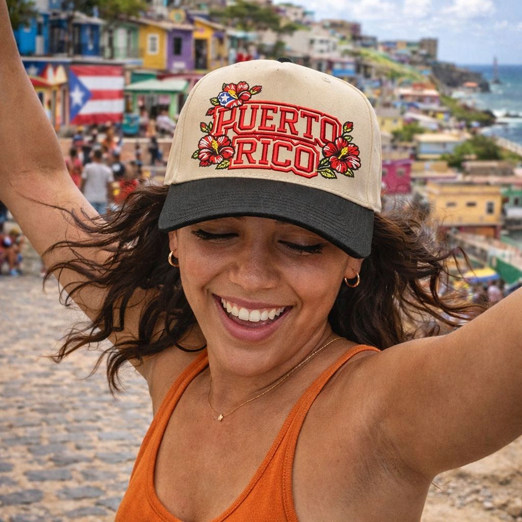Embroidered 'Puerto Rico' Hat for Casual Days Embroidered 'Puerto Rico' Hat for Casual Days — Puerto Rico Outfits