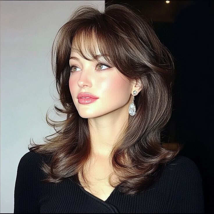 Collarbone Waves with Face-Framing Layers and Balayage — Wavy Hairstyles