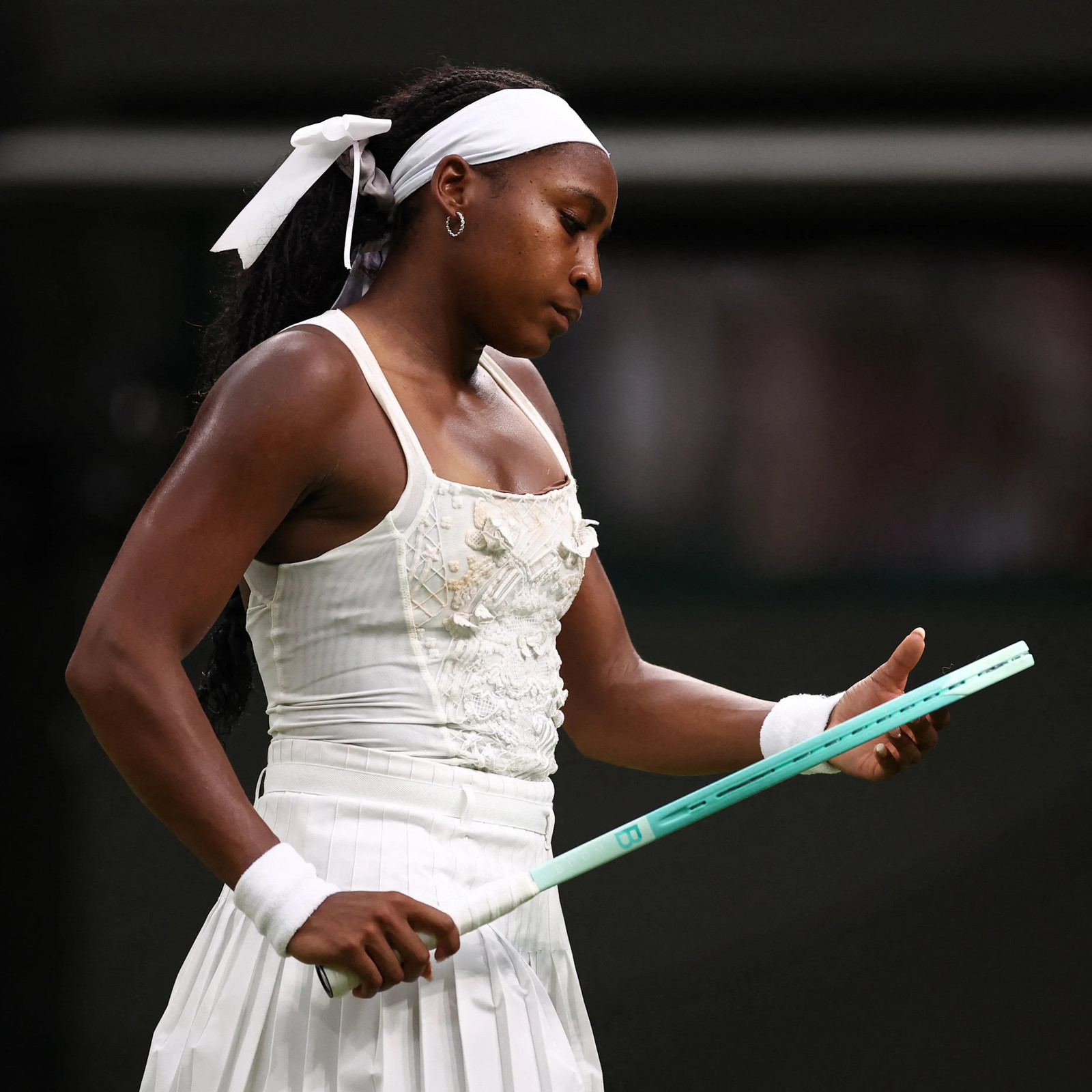 High Braid with White Ribbon High Braid with White Ribbon — Tennis Hairstyles