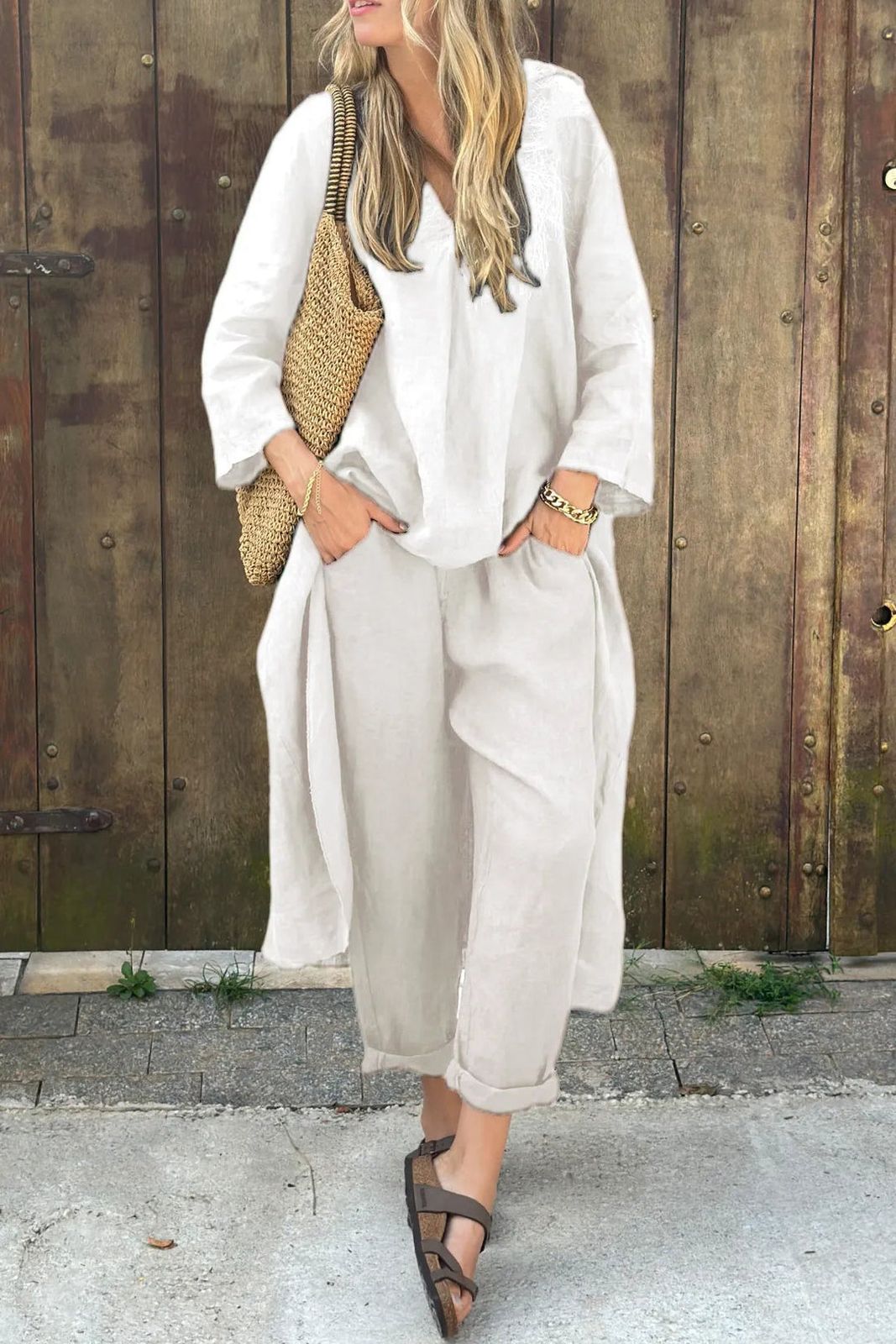 Relaxed Linen Set for Travel Comfort Relaxed Linen Set for Travel Comfort — Florence Outfits