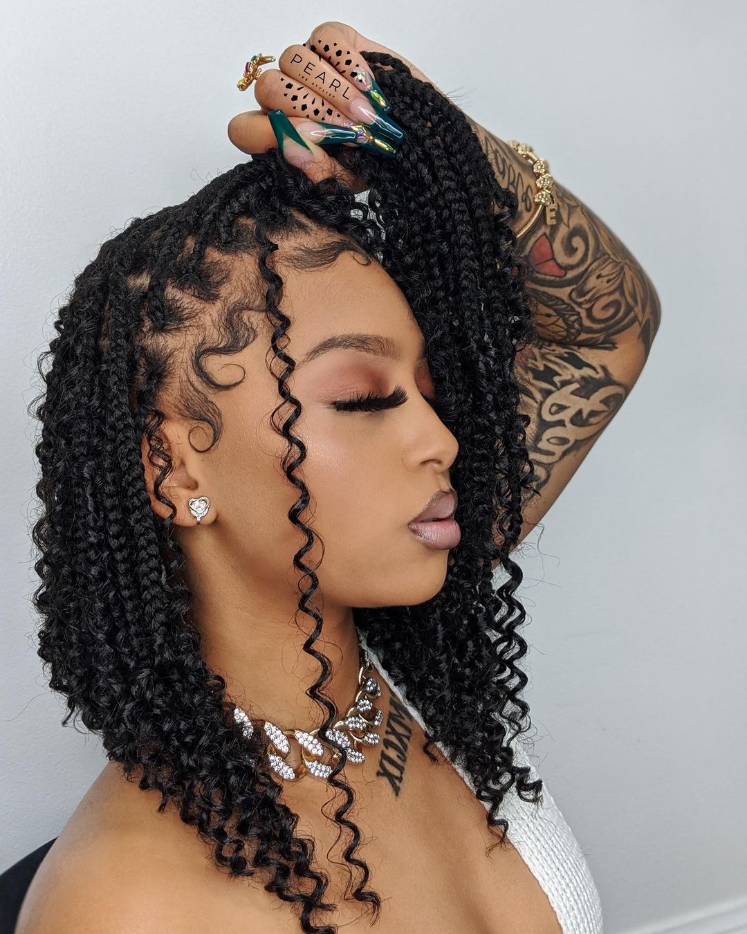 30 Braids with Curls that Are Immediate Stunners
