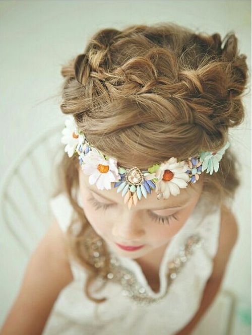 Light Brown Visual Idea Light Brown Visual Idea — Flower Girl Hairstyles