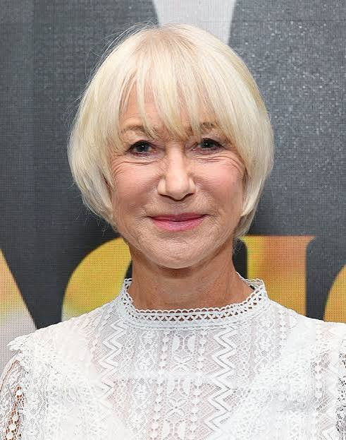 Chin Platinum Bob With Side-Swept Bangs — Hairstyles for Thinning Crown
