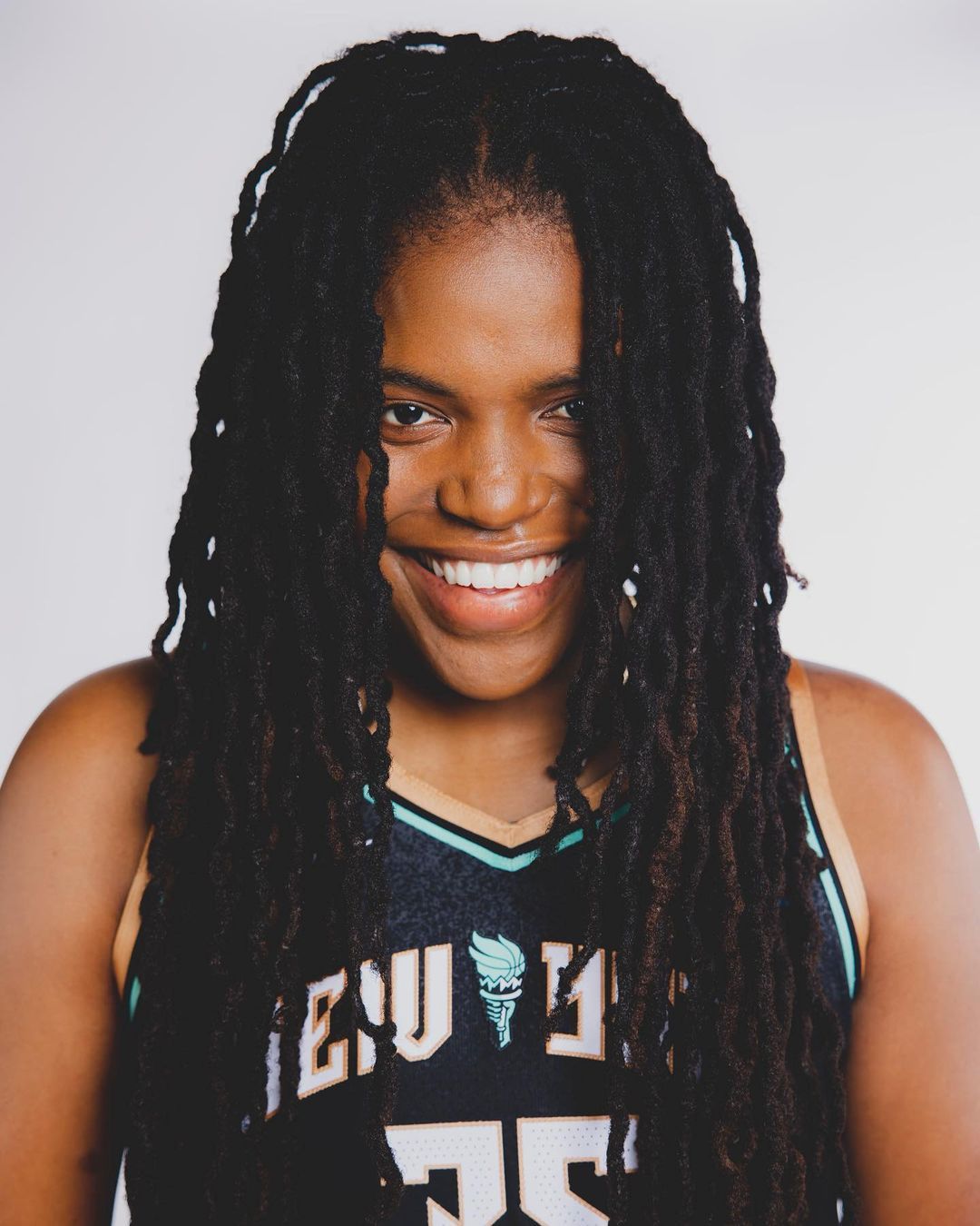 Long Black Dreadlocks Worn Down — Basketball Hairstyles