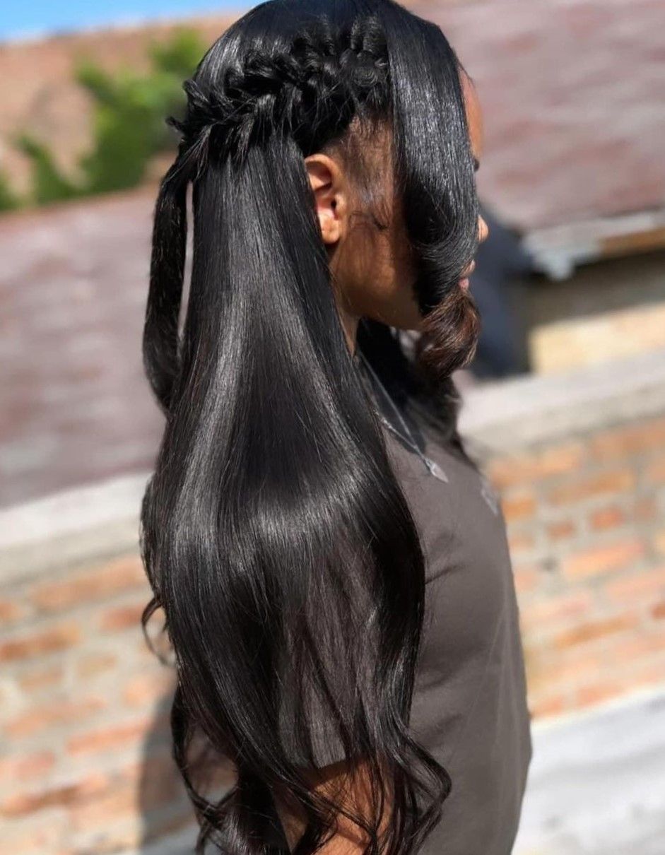 Visual Idea — Half Up Half Down Natural Hair