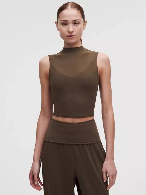 Olive Green and Brown Athleisure Combination Olive Green and Brown Athleisure Combination — Lululemon Align Outfits