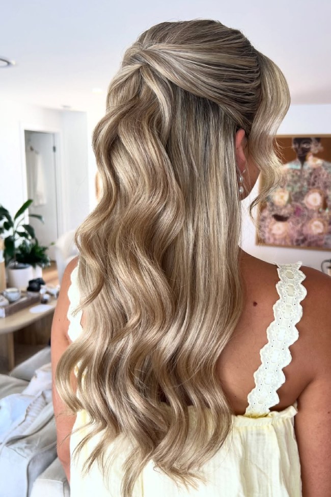 Mid-Back Visual Idea — Wedding Hairstyles for Long Hair