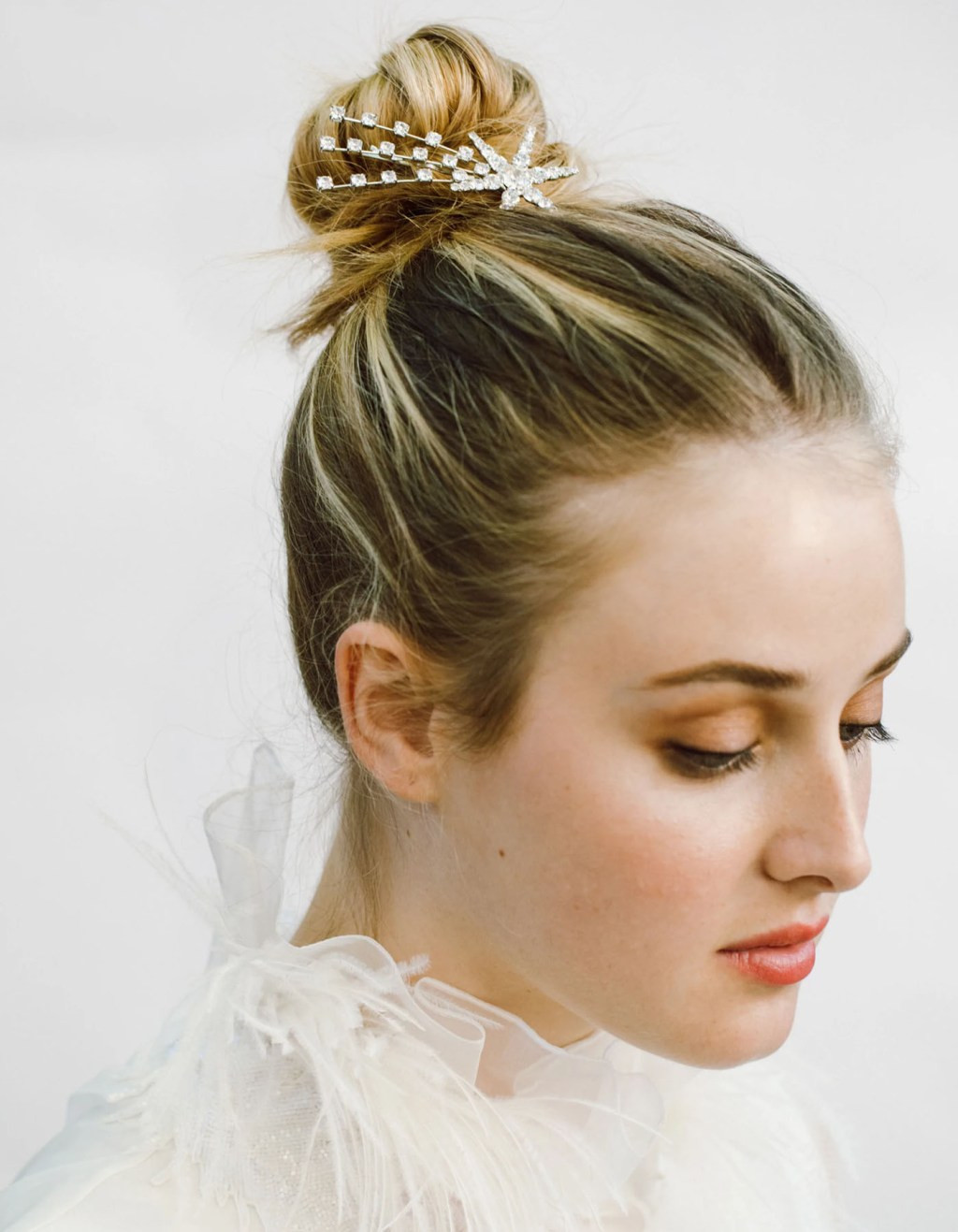 Sparkling Blonde High Bun — Bachelorette Hairstyles