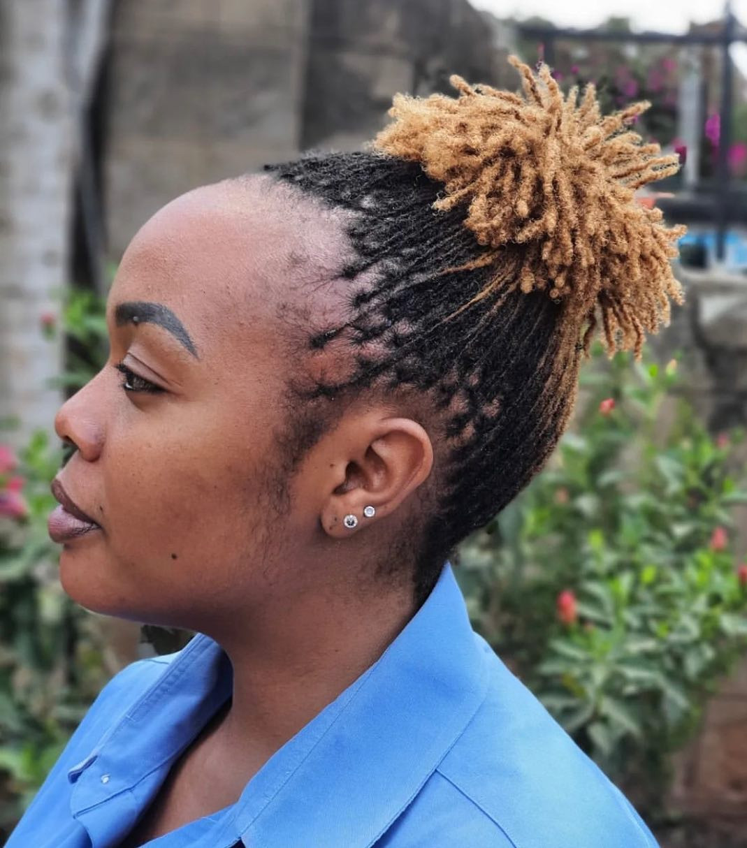 High Textured Bun — Sisterlocks Updo