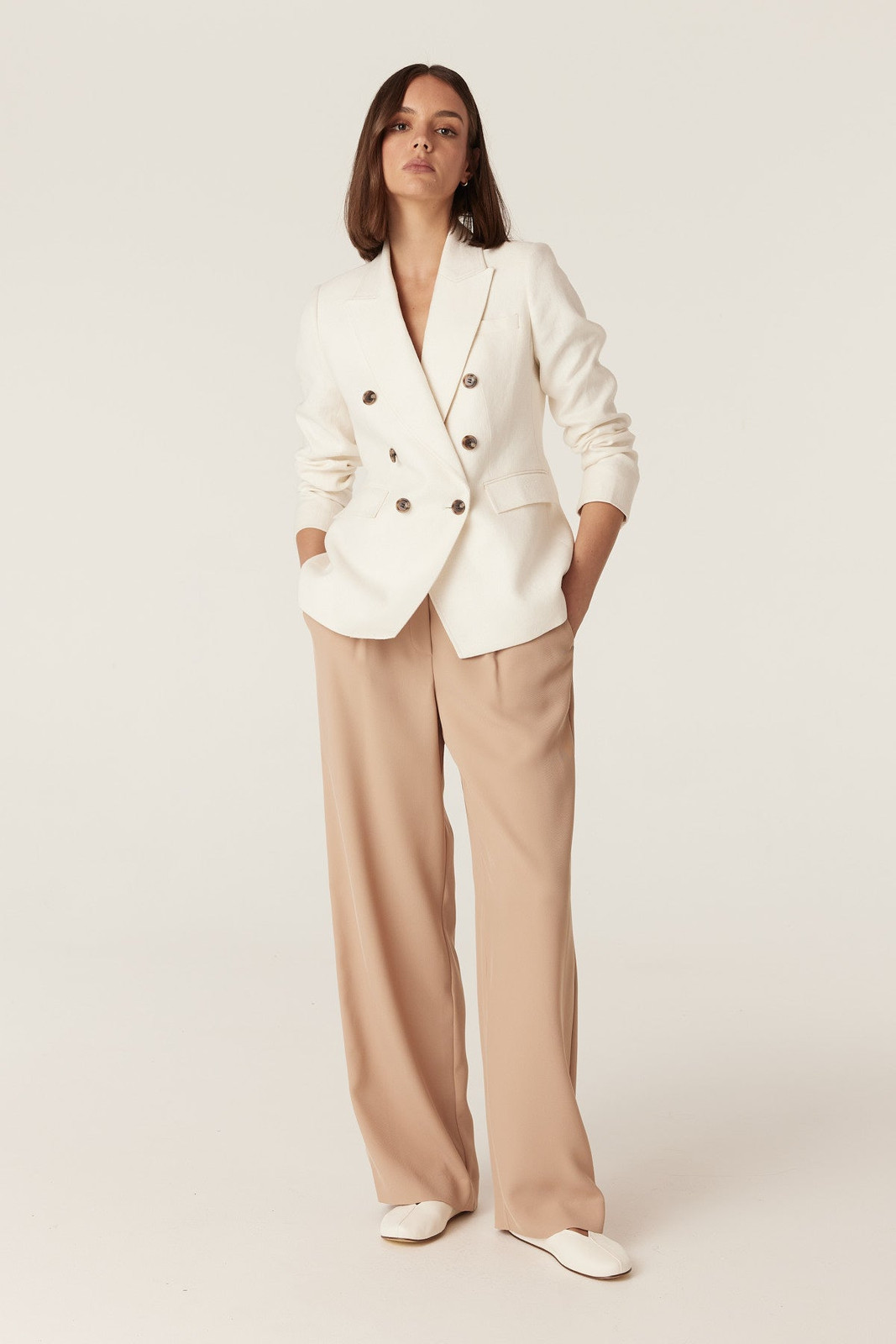 Camel Coat Over Satin Skirt and Top for Elegant Smart Casual — Smart Casual Outfits
