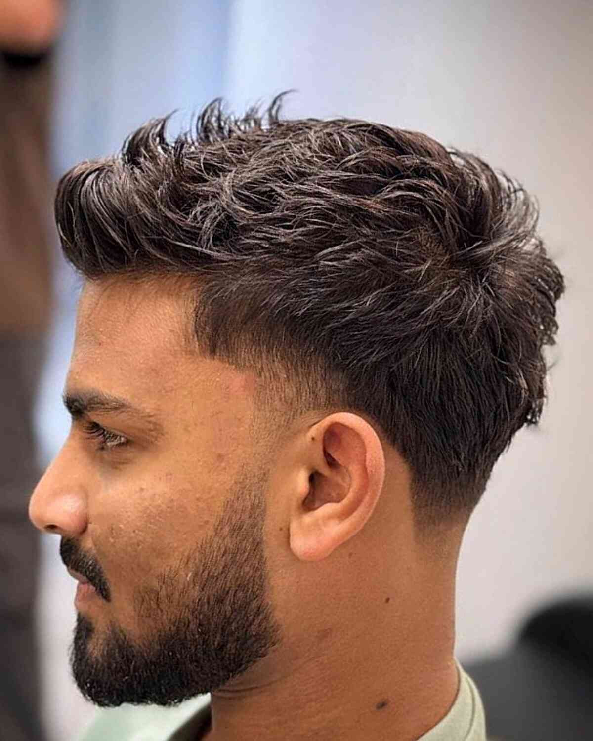 Tousled Dark Brown Textured Crop Tousled Dark Brown Textured Crop — Mens Hairstyles