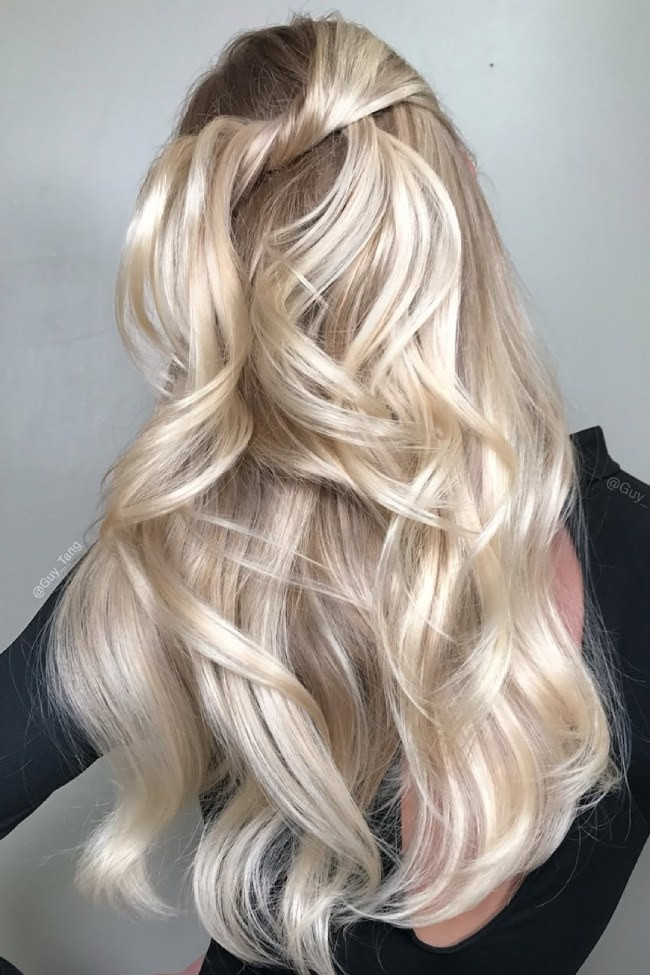 Mid-Back Visual Idea Mid-Back Visual Idea — Champagne Blonde