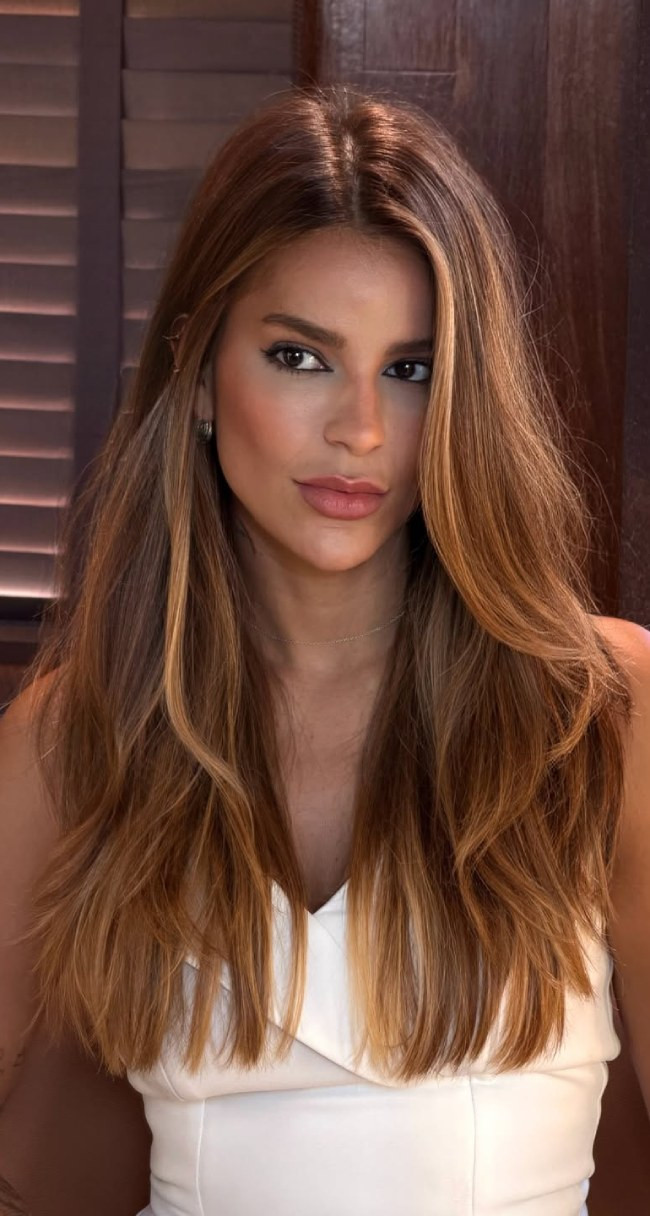 Front View Visual Idea Front View Visual Idea — Caramel Brown Hair