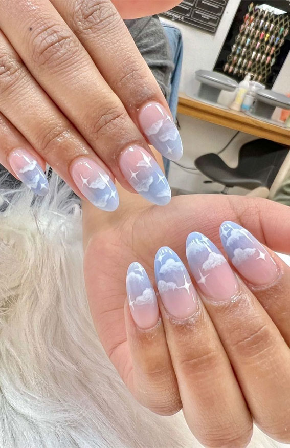 Glossy Visual Idea Glossy Visual Idea — Cloud Nails