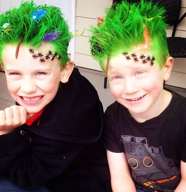 Shoulder Length Visual Idea — Wacky Hair Day Ideas