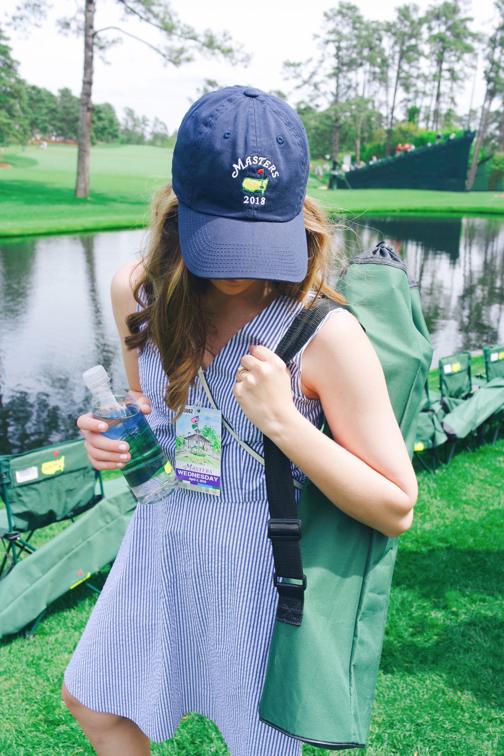 Spectator Style: Gingham Sundress with Straw Hat — Golf Tournament Outfits