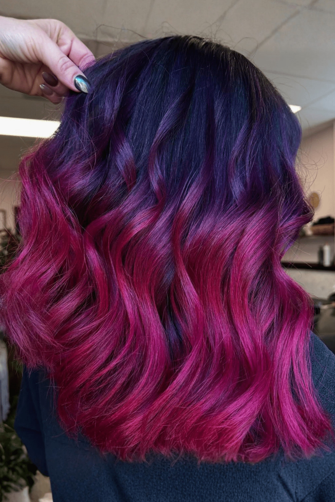 Dark Purple To Pink Gradient — Pink and Purple Hair