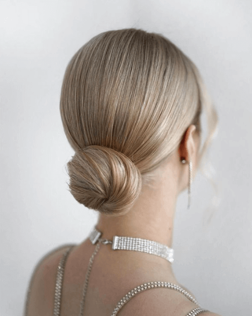 Sleek Ash Blonde Bun Sleek Ash Blonde Bun — Formal Hairstyles