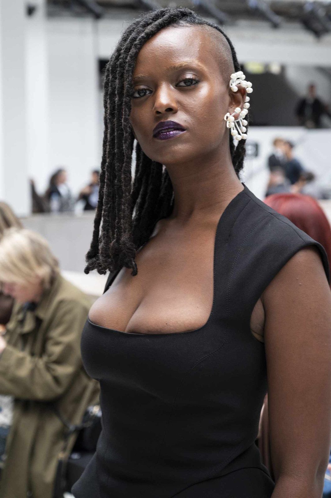 Shoulder-Length Locs with Shaved Sides Shoulder-Length Locs with Shaved Sides — Loc Styles for Work
